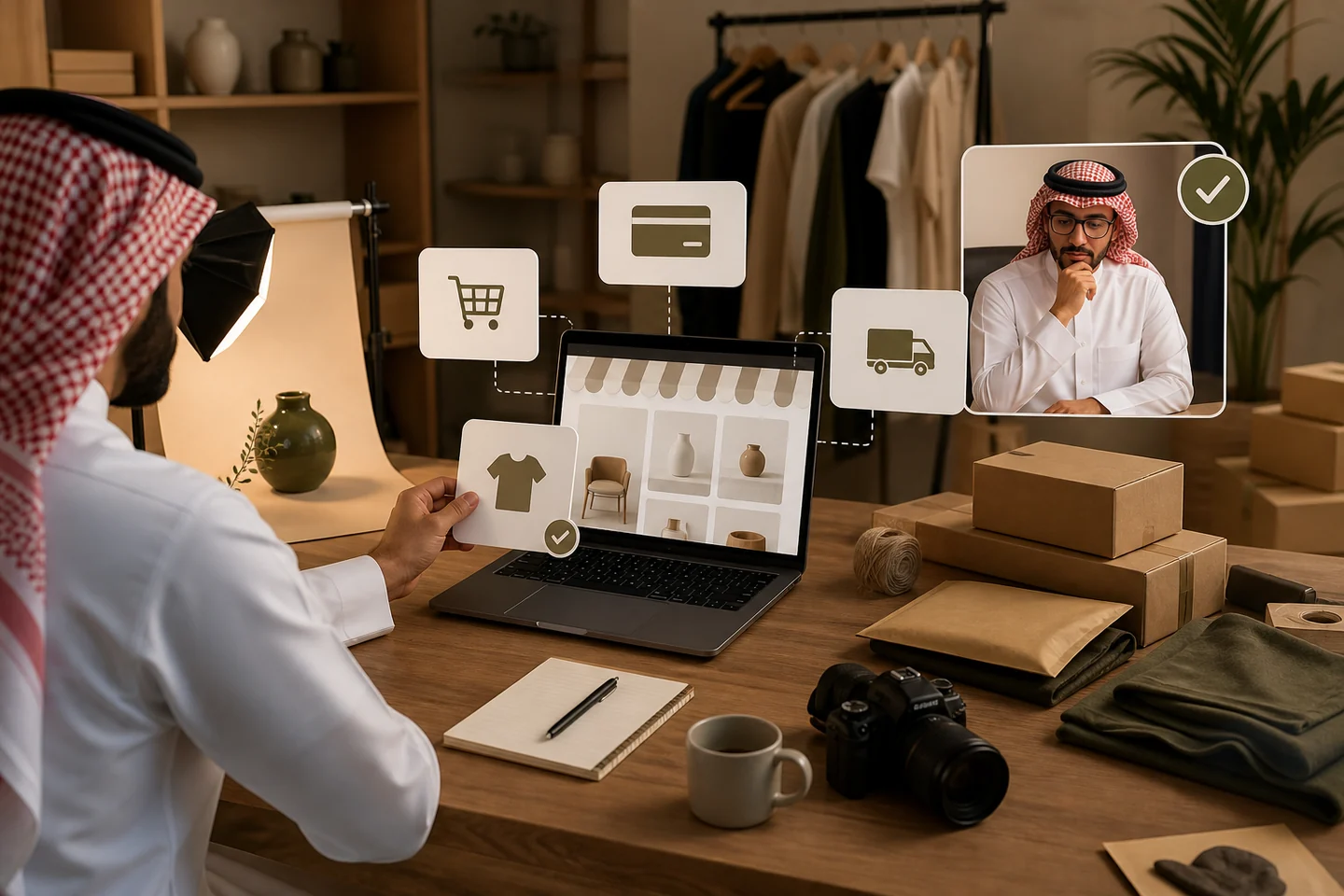 كيف تبني متجراً إلكترونياً بدون مطوّر — وأين تحتاج واحداً فعلاً