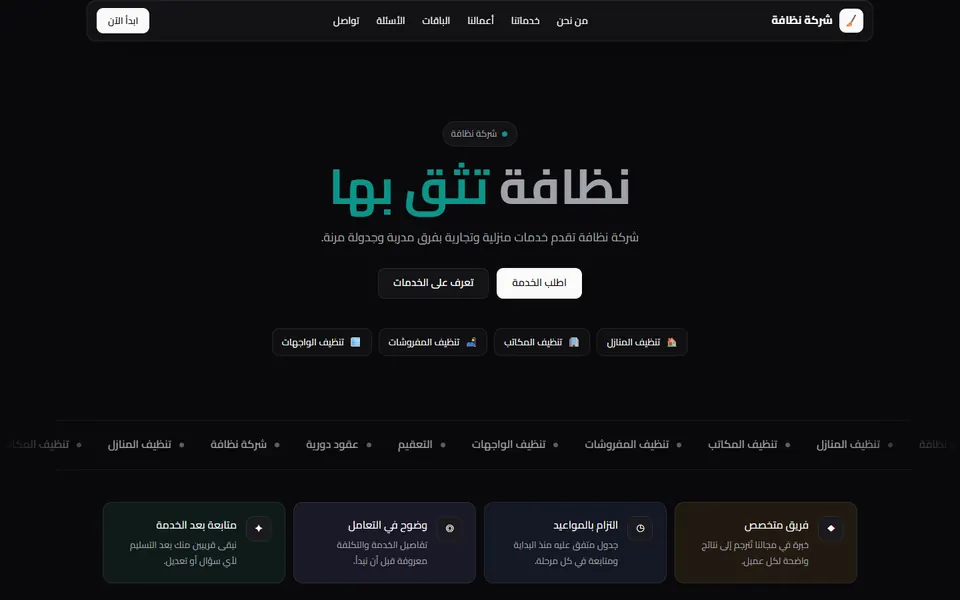 Cleaning Company template